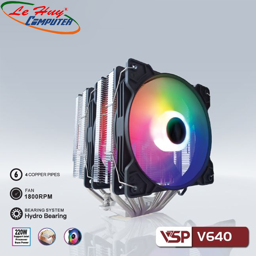 Fan CPU VSP V640 LED ARGB