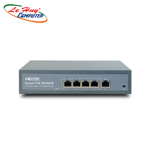 Switch Aptek SG1041P 4 port PoE Gigabit PoE