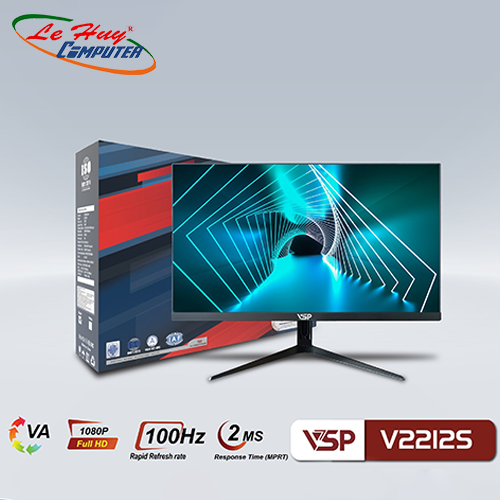 Màn hình LCD 22 INCH VSP V2212S FullHD 100Hz 2MS VA Đen