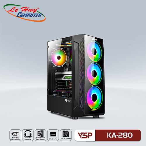Vỏ máy tính VSP KA280 Gaming (No Fan)