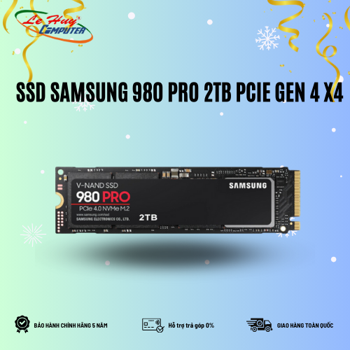 Ổ Cứng SSD Samsung 980 Pro 2TB PCIe Gen 4.0 x4 NVMe V-NAND M.2 2280 Chính Hãng (MZ-V8P2T0BW)