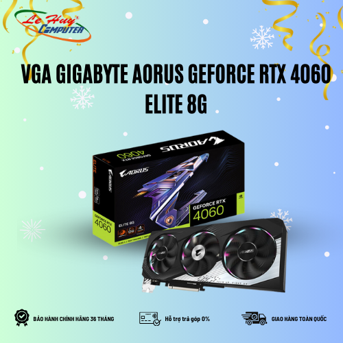 Card Màn Hình - VGA GIGABYTE AORUS GeForce RTX 4060 ELITE 8G (GV-N4060AORUS E-8GD)