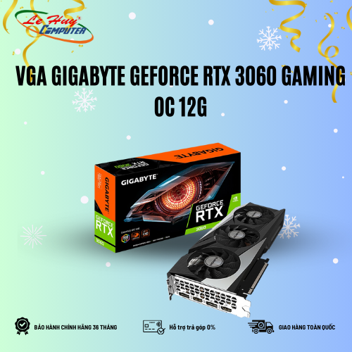 Card Màn Hình - VGA Gigabyte GeForce RTX 3060 WINDFORCE OC 12GB (N3060WF2OC-12GD)