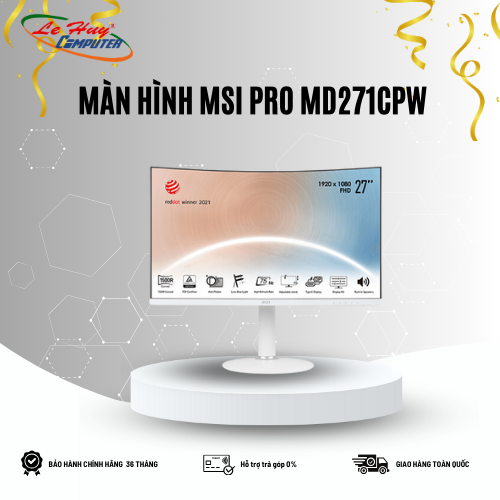 Màn hình LCD Cong MSI MD271CPW 27Inch FullHD 75Hz 4ms Loa Type-C