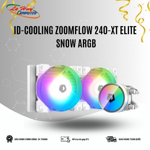 TẢN NHIỆT NƯỚC ID-COOLING ZOOMFLOW 240-XT ELITE SNOW ARGB