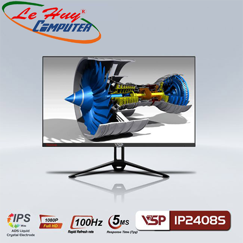 Màn hình LCD 24INCH VSP IP2408S FullHD 100Hz 5ms IPS Tặng Mouse FD E650