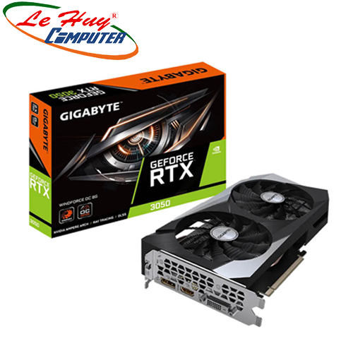 Card Màn Hình - VGA GIGABYTE GeForce RTX 3050 WINDFORCE OC 8G (GV-N3050WF2OC-8GD)
