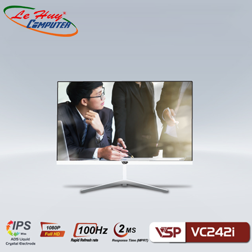 Màn hình LCD 24 INCH VSP VC242I FullHD 100Hz 2MS IPS TRẮNG