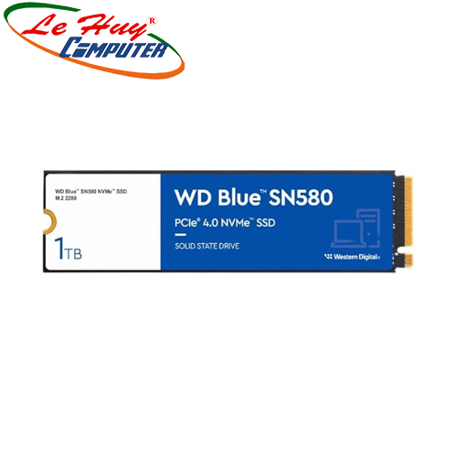 Ổ cứng SSD Western Digital Blue SN580 1TB M.2 2280 NVMe PCIe Gen4x4 WDS100T3B0E