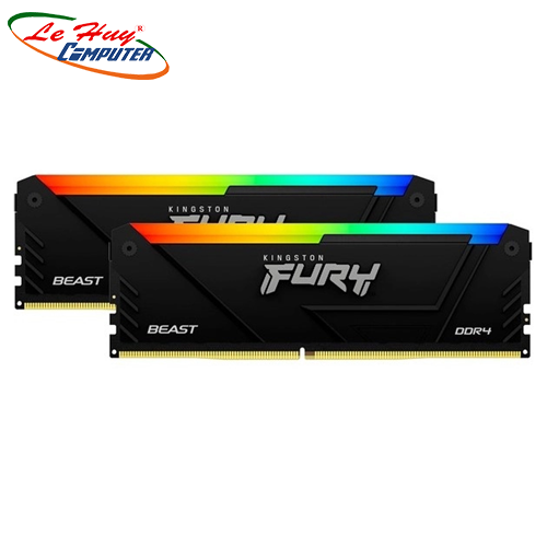 Ram Máy Tính Kingston FURY Beast RGB 16GB (2x8GB) DDR4 3600MHz (KF436C17BB2AK2/16)