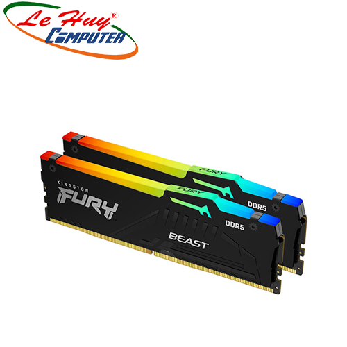 Ram Máy Tính Kingston Fury Beast RGB 16GB (2x8GB) DDR5 6000MHz KF560C40BBAK2-16