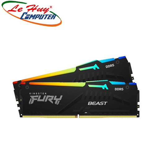 Ram Máy Tính Kingston Fury Beast RGB 32GB (2x16GB) DDR5 6000MHz KF560C40BBAK2-32