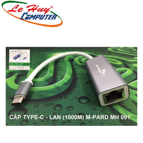 Bộ chuyển đổi USB Type-C sang Ethernet RJ45 Gigabit M-PARD MH091
