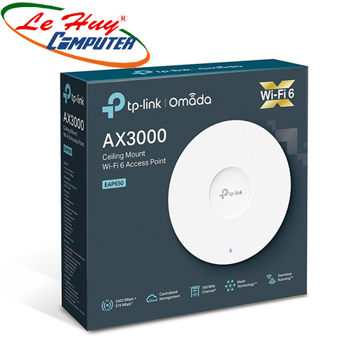 Access Point TP-Link Gắn Trần Wi-Fi 6 AX3000 EAP650
