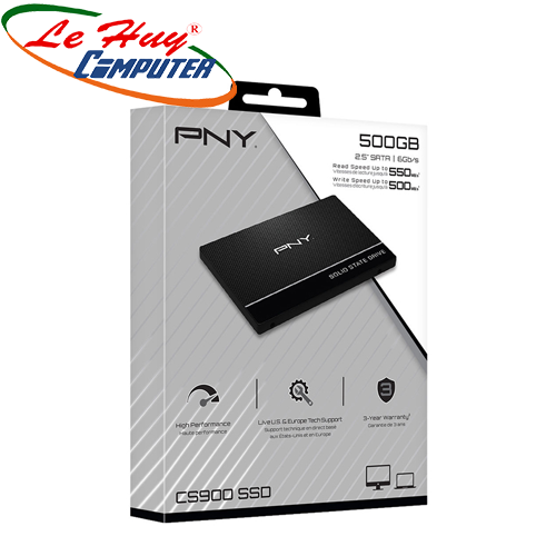 Ổ cứng SSD PNY CS900 500GB 2.5Inch SATA III (SSD7CS900-500-RB)