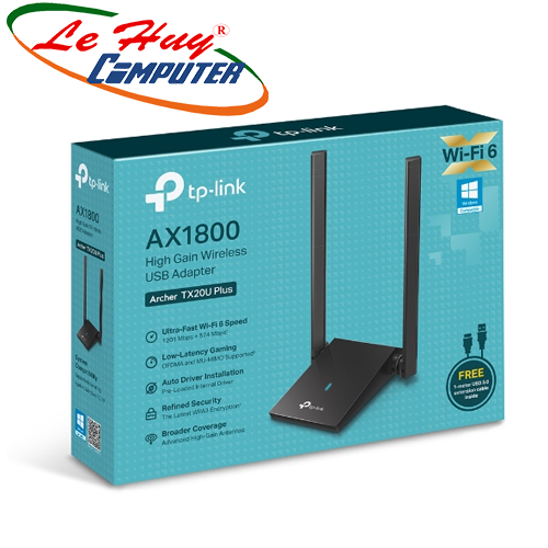 USB WiFi TP-Link Archer TX20U Plus WiFi 6 AX1800 Archer-TX20U-Plus