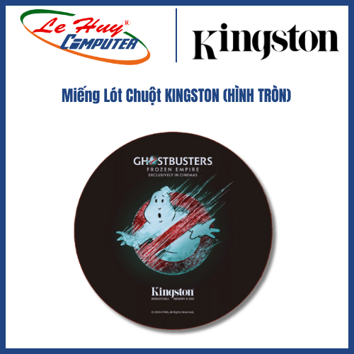 Miếng lót chuột Kingston Ghostbuster | Tròn nhỏ (Bán kính 24.5)