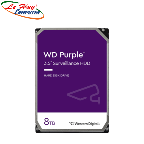 Ổ Cứng HDD Western Purple 8TB TÍM (WD85PURZ) 3.5 Chính Hãng