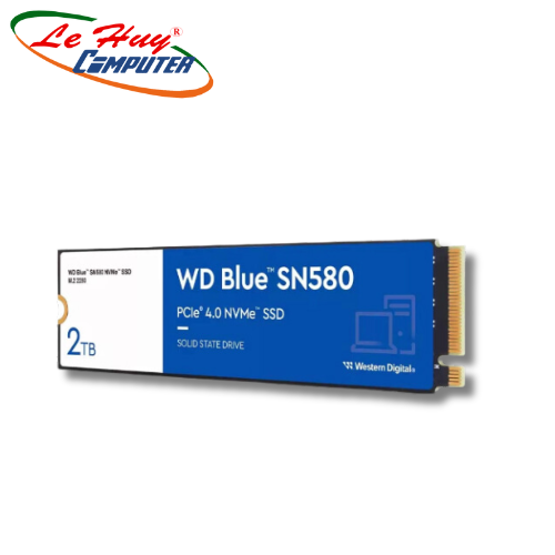 Ổ cứng SSD Western Digital Blue SN580 2TB M.2 2280 NVMe PCIe Gen4x4 WDS200T3B0E