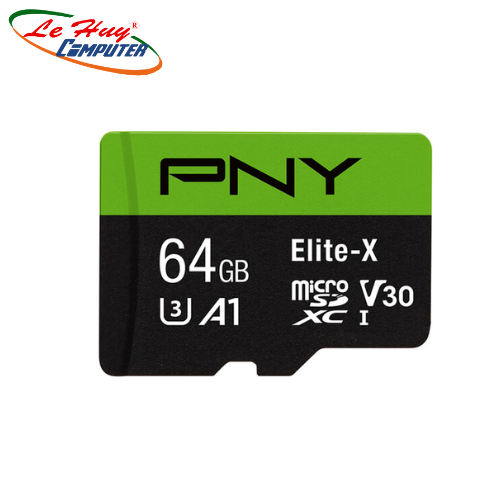 THẺ NHỚ PNY ELITE-X MICROSD 64GB CLASS 10, UHS-I, U3 (P-SDU64GU3100EX-GE)