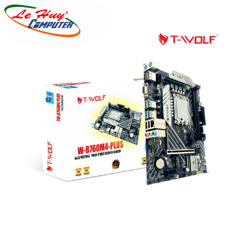 MAINBOARD T-WOLF TW-B760M4 PLUS (LGA1700/CPU Gen 12-13-14th/2*DDR4/DP-HDMI-VGA/LAN 1000/2*NVMe-M.2 Sata)/M.2 Wifi/PCIe16X/PCIe1X)