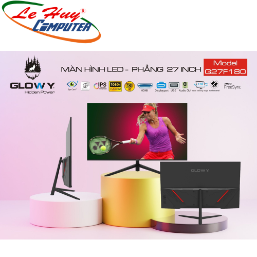 Màn hình máy tính Glowy G27F180 Màn Phẳng Full Viền