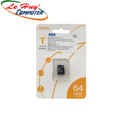 Thẻ nhớ Micro SDHX IMOU 64GB Class 10 ST3-64-T1