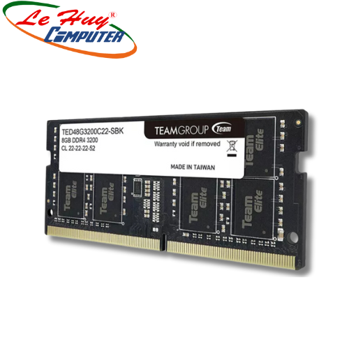 Ram Laptop TeamGroup Elite 8GB DDR4-3200Mhz (TED48G3200C22-S01)