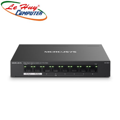 Thiết bị chuyển mạch Switch Mercusys MS108GP (8 port/ 1 Gbps)