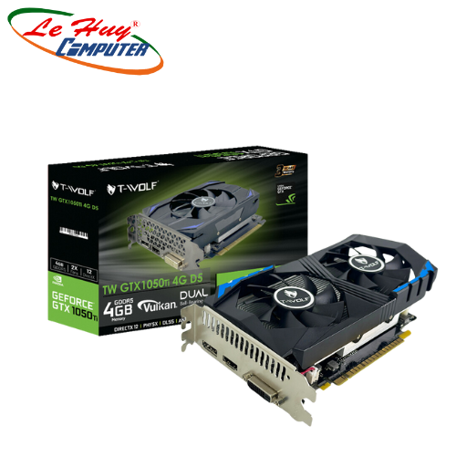 Card màn hình T-WOLF RTX 1050Ti 4GB GDDR5