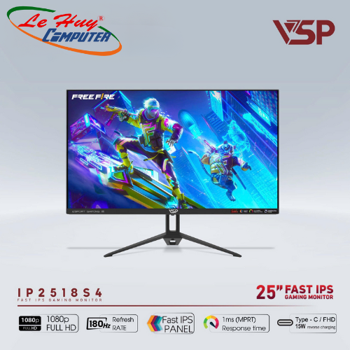 Màn hình LCD VSP IP2518S4 25inch 180Hz (Type-C)