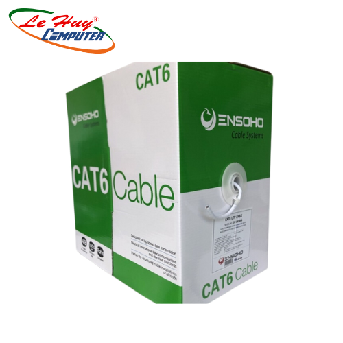 Cáp mạng ENSOHO Cat 6 UTP CCA EN-U6CA24 305m (Màu trắng)