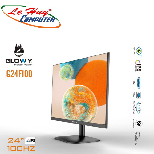 LCD 24' GLOWAY G24F100 100Hz Chính hãng (IPS - VGA, HDMI, 1920x1080, 100Hz, 3 cạnh viền mỏng, Kèm cáp HDMI, Treo tường)