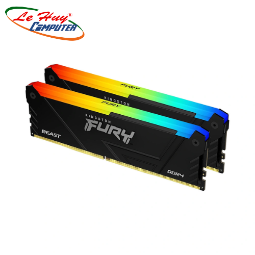 Ram Máy Tính Kingston Fury Beast RGB 32GB 3200MHz DDR4 (2x16GB) KF432C16BB2AK2/32