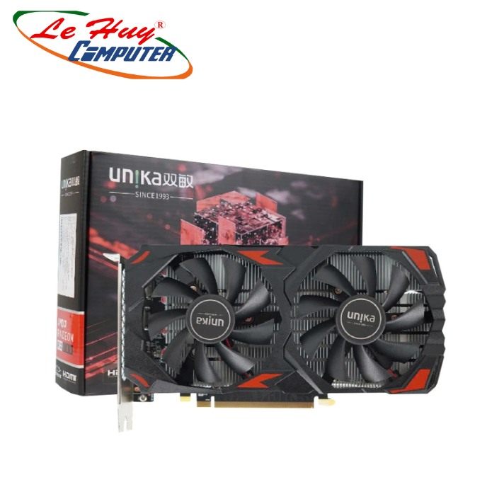 Card màn hình VGA UNIKA SNIPER RX580 8G 2 Fan