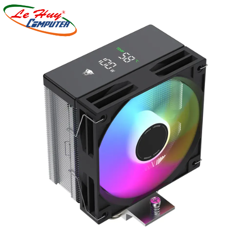 Tản nhiệt khí Leopard KF401 DGT RGB - Black