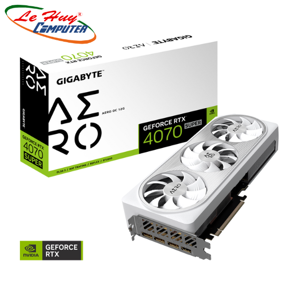 Card Màn Hình - VGA GIGABYTE GEFORCE RTX 4070 SUPER AERO OC 12G (GV-N407SAERO OC-12GD)