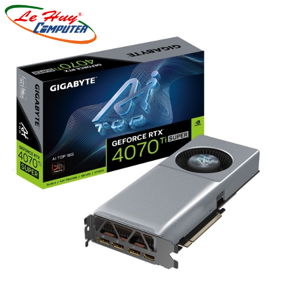 Card Màn Hình - VGA GIGABYTE GEFORCE RTX 4070 Ti SUPER AI TOP 16GB (GV-N407TSAI TOP-16GD)