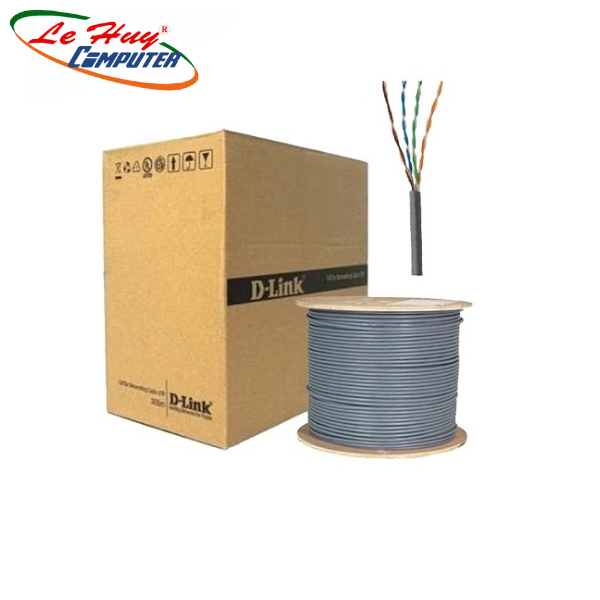 Cáp mạng CAT5e UTP Dlink NCB-5EUGRYR-305F1A 24AWG 305m