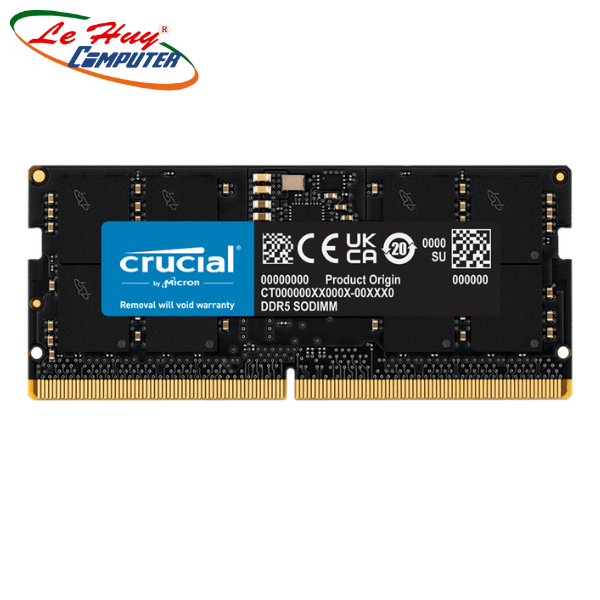 Ram Laptop CRUCIAL 32GB DDR5 4800MHz 1.1v CT32G48C40S5