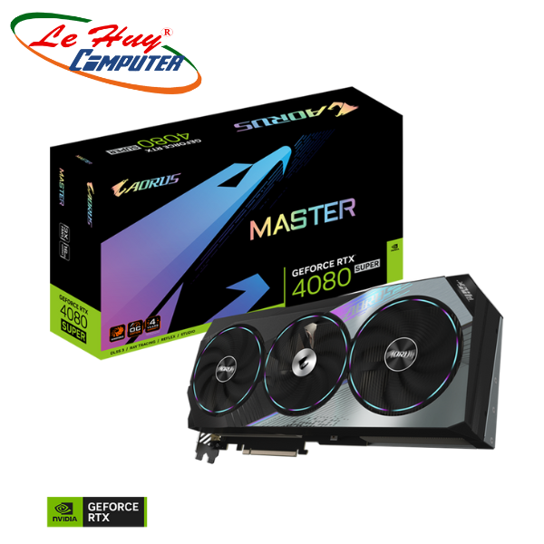 Card màn hình GIGABYTE AORUS GeForce RTX 4080 SUPER MASTER 16G (GV-N408SAORUS M-16GD)