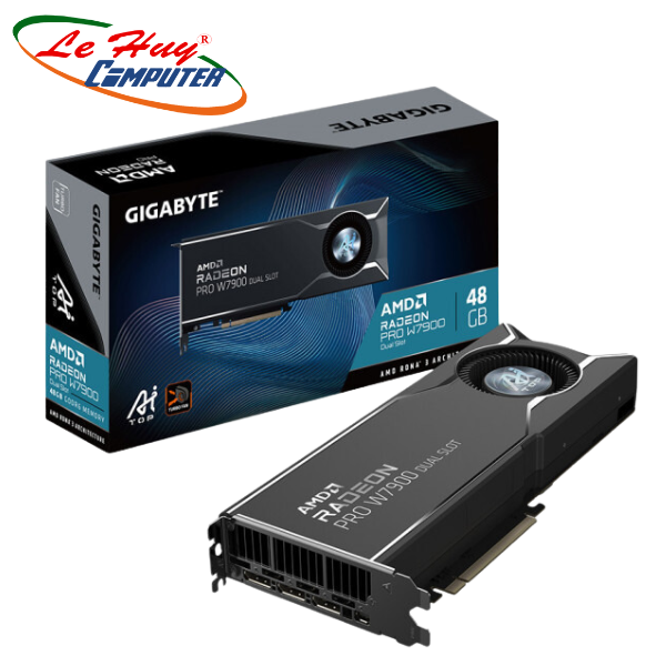 Card Màn Hình VGA Gigabyte Radeon AMD PRO W7900 Dual Slot AI TOP 48G