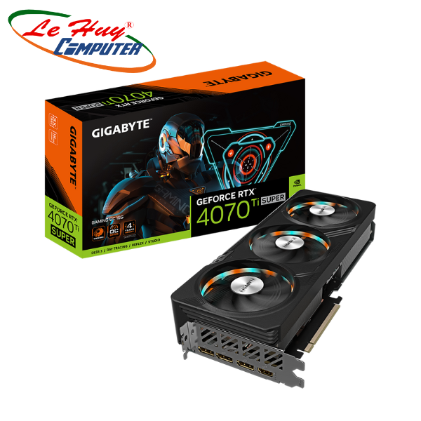 Card màn hình VGA GIGABYTE GeForce RTX 4070 Ti SUPER GAMING OC 16G (GV-N407TSGAMING OC-16GD)