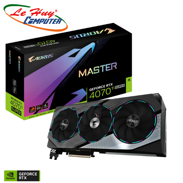 Card màn hình GIGABYTE AORUS GeForce RTX 4070Ti SUPER MASTER 16G (GV-N407TSAORUS-M-16GD)