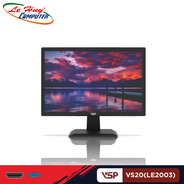 Màn hình máy tính VSP VS20(LE2003) 19.5 inch, TN, 75Hz, 7ms, phẳng, đen