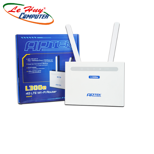 Thiết bị mạng - Router Wifi APTEK L300e - Router 4G/LTE WiFi chuẩn N 300Mbps