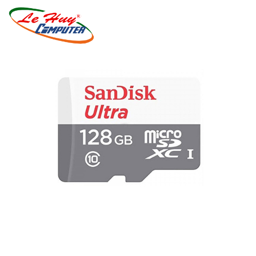 Thẻ nhớ SanDisk Ultra 128GB MicroSDXC C10 UHS-1, 100MB/s, SDSQUNR-128G-GN3MN (hàng FPT)