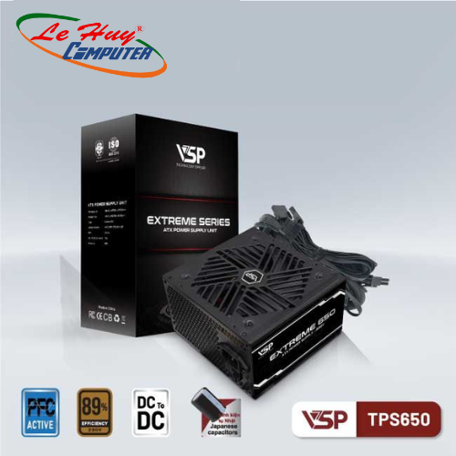 Nguồn Máy Tính VSP Extreme TPS650 - 650W - DC to DC