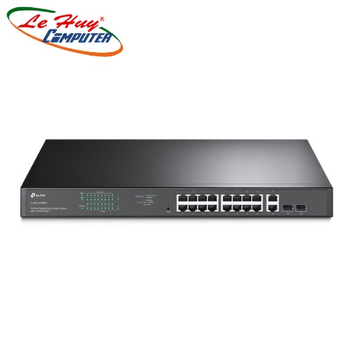 Switch TP-LINK TL-SG1218MPE | Switch Chia Mạng 18 Cổng Gigabit - 16 Cổng PoE+ 250W + Easy Smart