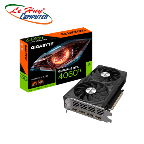 Card màn hình VGA Gigabyte GeForce RTX 4060 Ti WINDFORCE OC 16G (GV-N406TWF2OC-16GD)